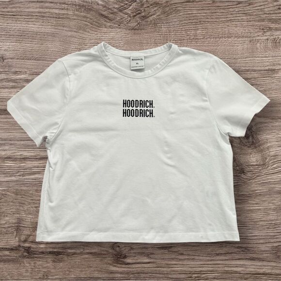 Hoodrich Tops - Hoodrich Crop Top T-Shirt XL White Tee